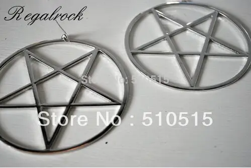 

Regalrock Fashion 3.4 Inches Large Gothic Pentagram Earrings