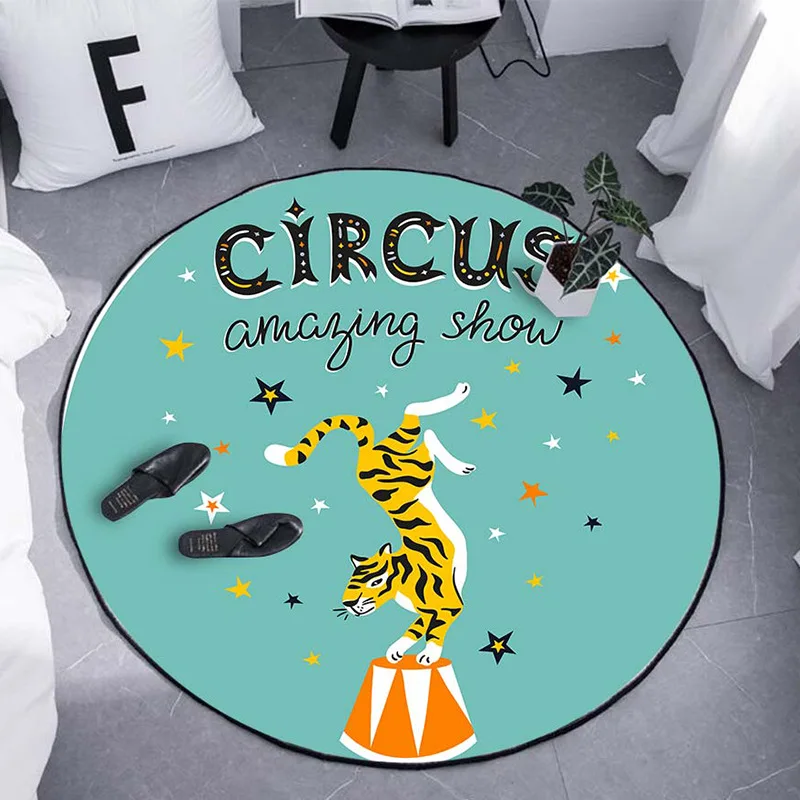 Коврики с изображением Льва и круглые ковры для детей Детская домашняя гостиная