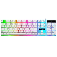 Бесплатная доставка подсветкой Проводная компьютерная Gaming Keyboard