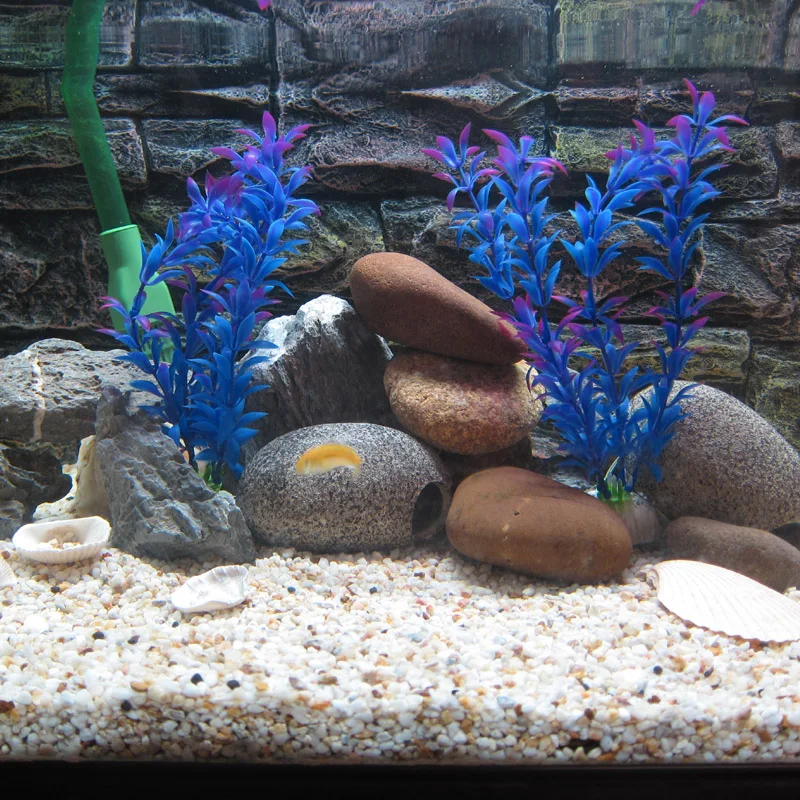 2 шт./лот пластиковые растения аквариум украшение|2pcs set| |