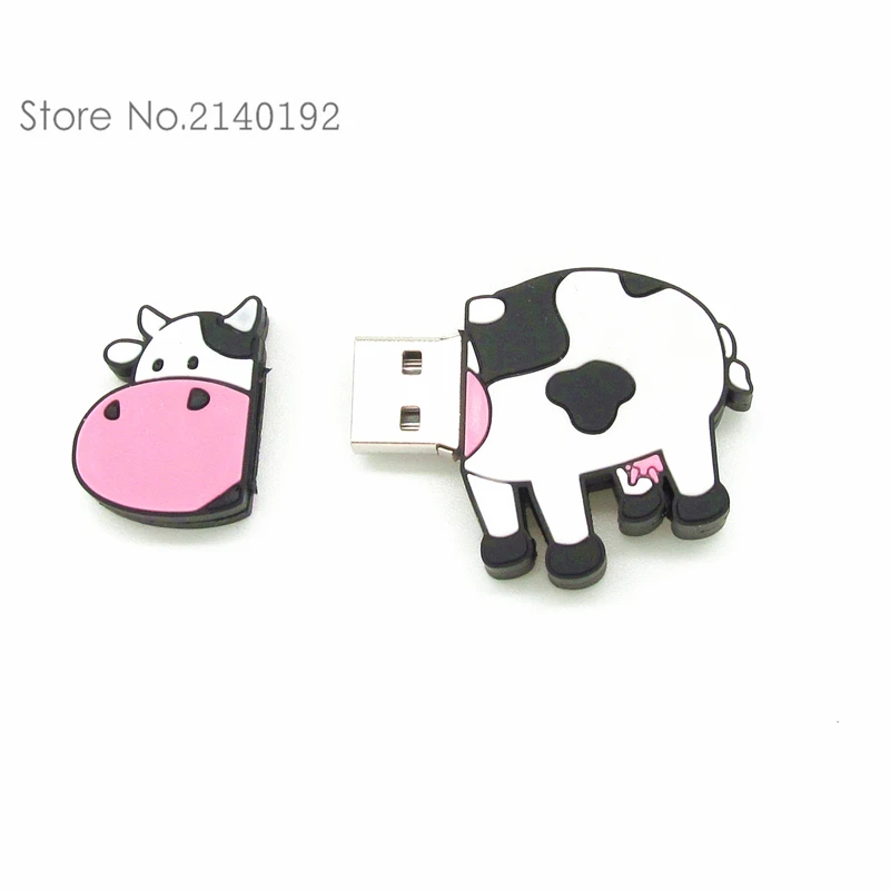 Флеш-накопитель Usb 4/8/16/32 ГБ в виде мультяшной молочной коровы | Компьютеры и офис