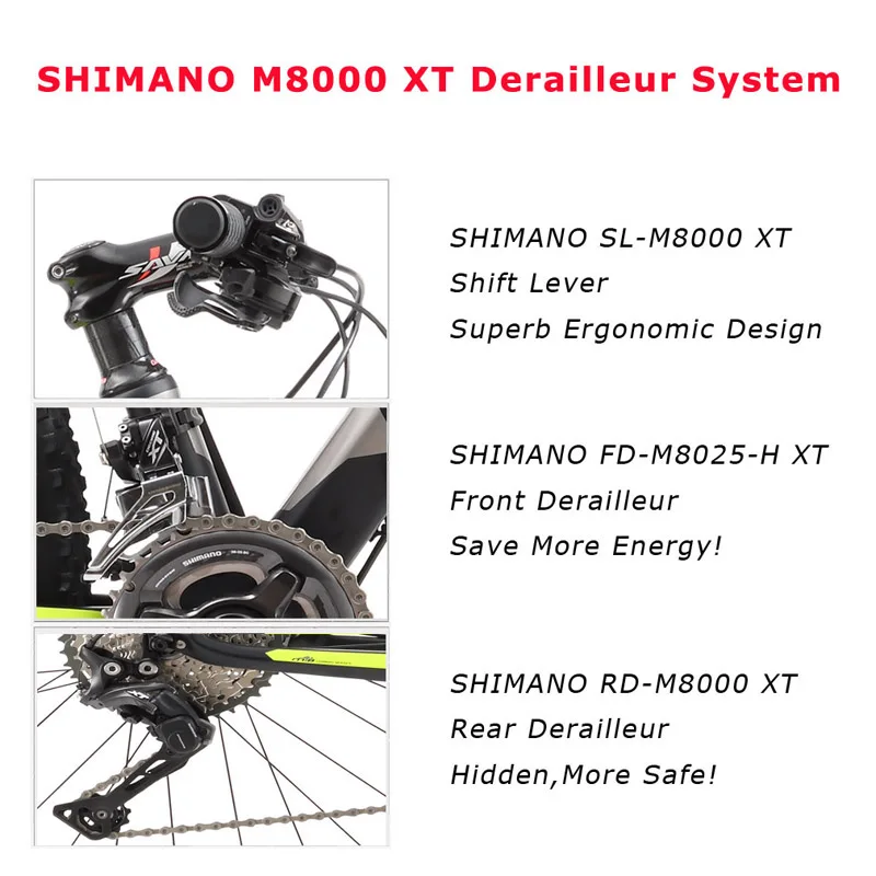 Горный велосипед углеродного волокна горный 27 5*17 карбоновый mtb с Shimano Deore XT M8000