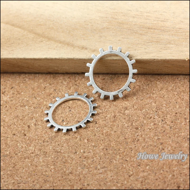 Оптовая продажа 50 шт. античные серебряные подвески в стиле стимпанк сплав сделай