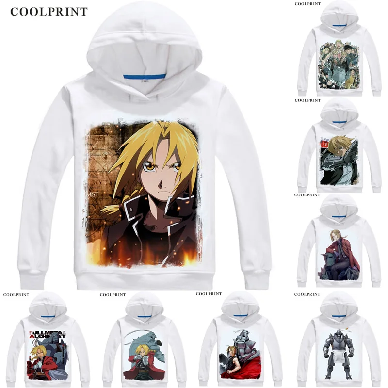 Цельнометаллические мужские толстовки со стальным алхимиком мульти стильная