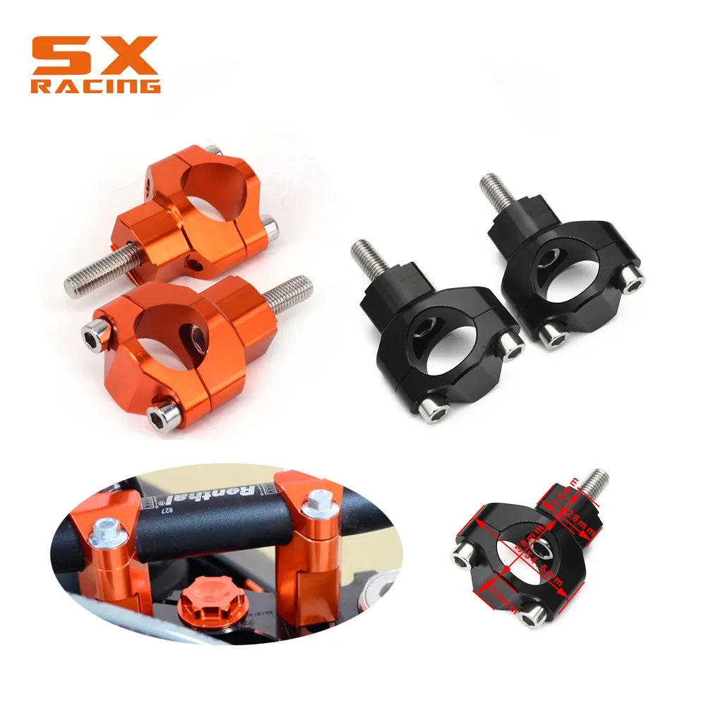 Motorcycle 1 1/8" 28MM Handlebar Risers Bar Mount Clamp For KTM SX SXF EXC XCW XCFW EXCF 125 150 200 250 300 350 450 500 525 530