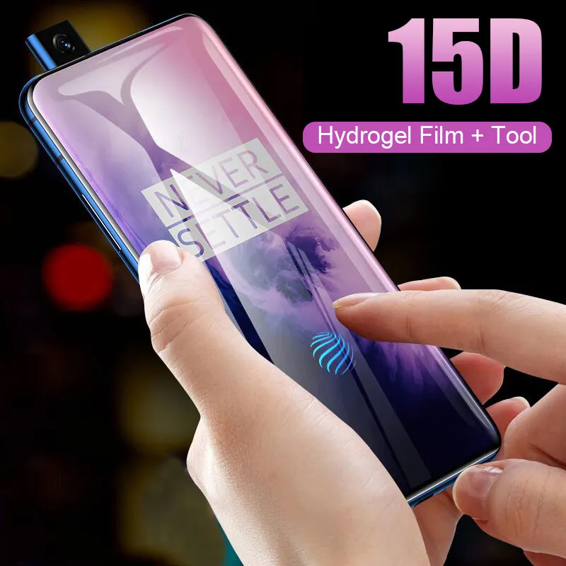15D Гидрогелевая пленка полное покрытие для Oneplus 7 Pro 6t 5t Защитная пленка для Oneplus 7 5 6 защитная пленка не стекло