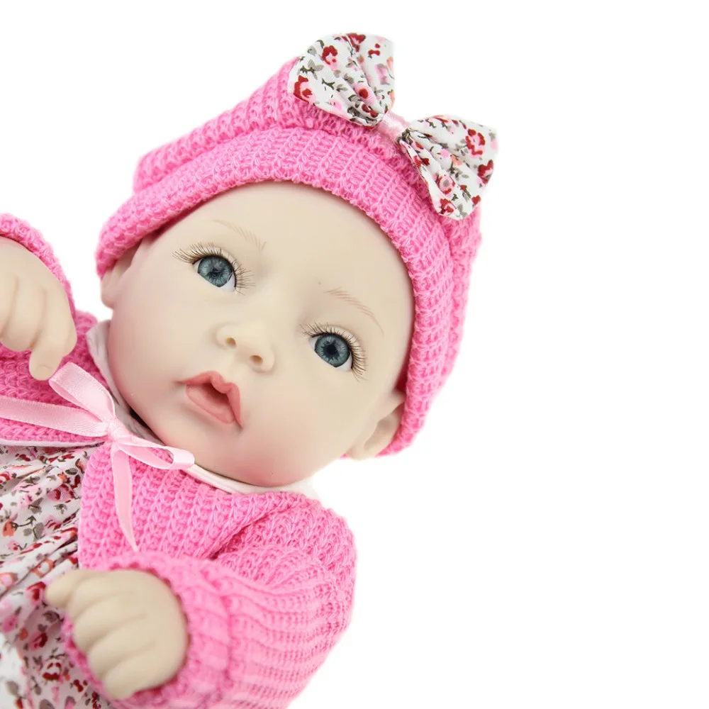 NPK мини полностью виниловая Кукла Reborn Baby игрушки 11 &quotCorpo Todo силиконовые для