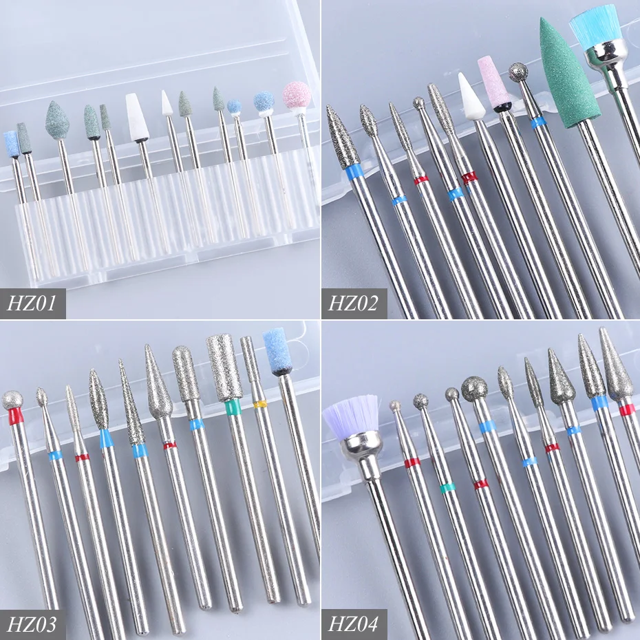 Алмазные фрезы для маникюра 1 набор|Принадлежности дизайна ногтей| |