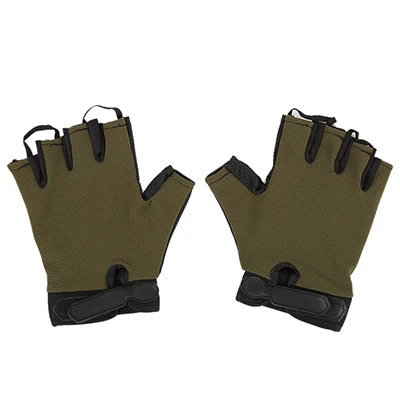 Army Green Новые тактические противоскользящие перчатки на половину пальца, перчатки для велоспорта, спортивные перчатки для рук, поддерживающие гоночные перчатки - Цвет: Army Green