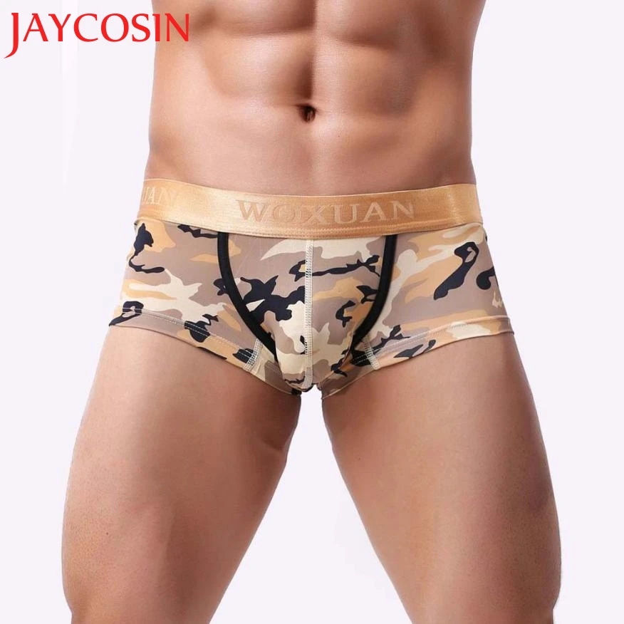 JAYCOSIN/Новинка 2018 модные мужские шорты мягкое нижнее белье с камуфляжным принтом