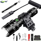Светодиодный тактический фонарик 50000 лм, Ультраяркий заряжаемый от USB фонарь для разведчика, охотничий фонарь, водонепроницаемый 5 режимов, 1*18650