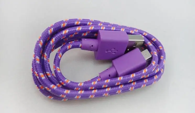Нейлоновые плетеные шнуры хорошего качества 3 фута 6 футов 10 Micro USB волоконный