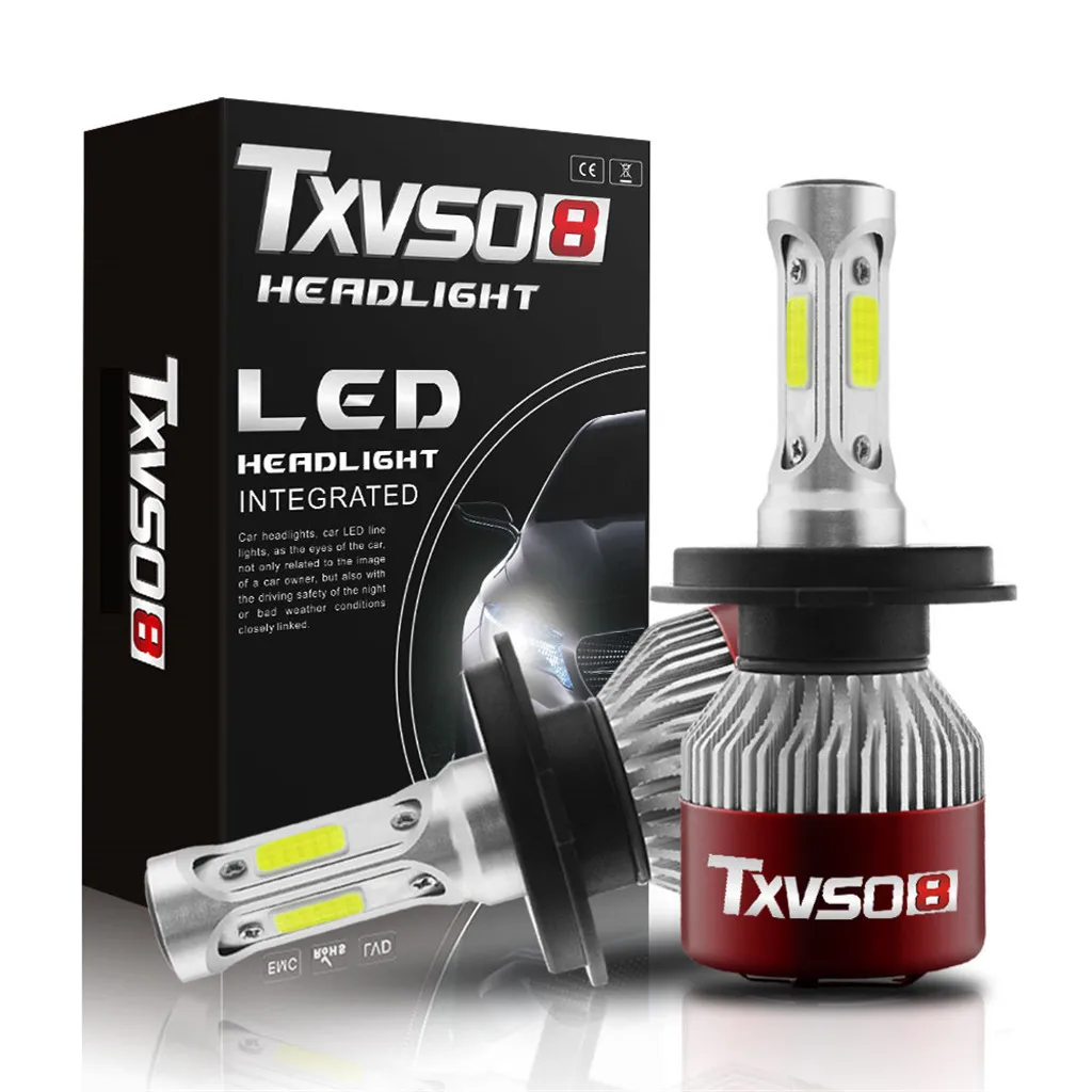 Oslamp H7 H11 H1 H3 9005 9006 автомобильный блок светодиодов фары лампы H4 Hi-Lo Луч 72 Вт 8000LM 6000 K/4300 K авто фары светодиодный свет 12 В