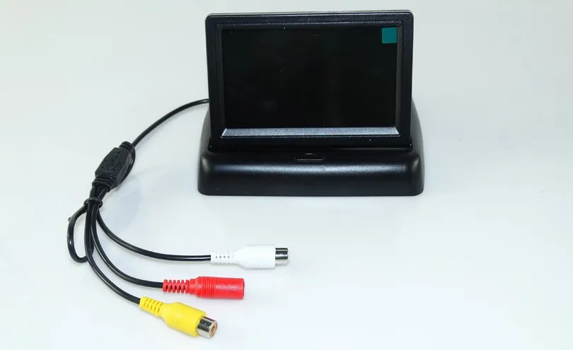 Цветной ЖК монитор для автомобиля с CCD камерой заднего вида и резервная камера 2 в