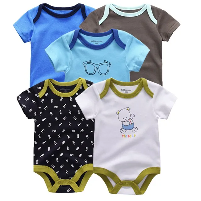 Kiddiezoom детские комбинезоны пижамы для маленьких девочек Дети Bebe Infantil одежда для новорожденных одежда из хлопка Одежда для маленьких мальчиков, Товары для детей - Цвет: baby boys 5113