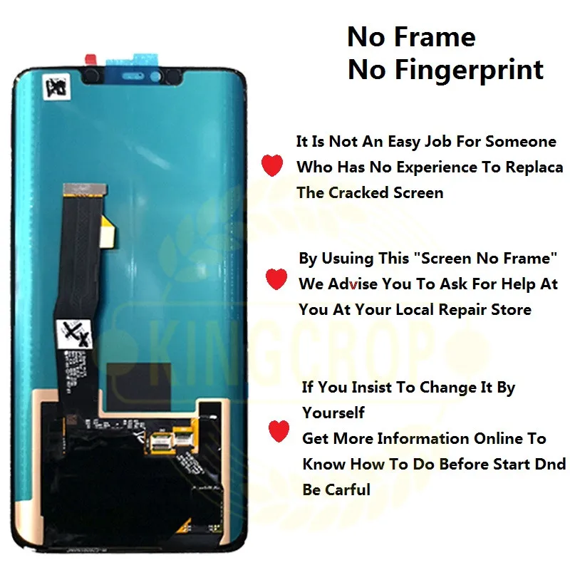 Huawei mate 20 Pro ЖК-дисплей с рамкой кодирующий преобразователь сенсорного экрана в сборе ремонт mate 20Pro huawei mate 20 lcd mate 20 Pro экран