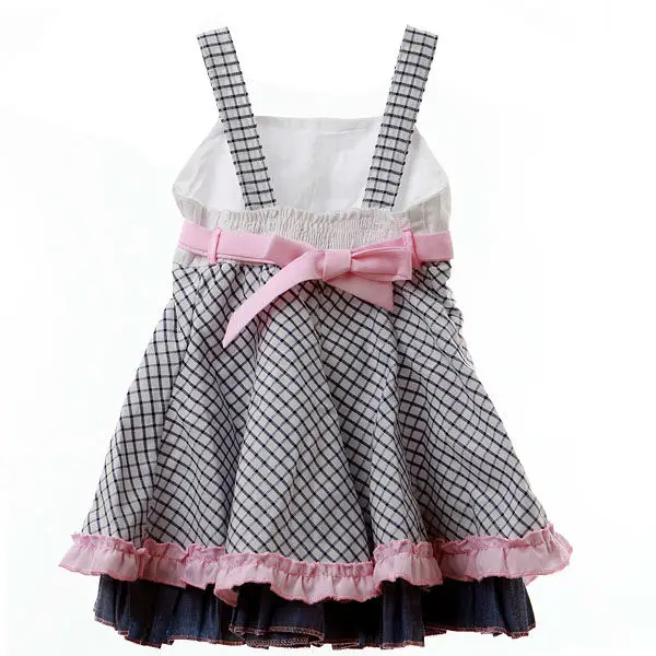 2013 summer baby denim blue bow plaid vest dress small underpants shoes headband 3 24 months girl fashion suit!|shoe lace|suit pinkshoe creative |