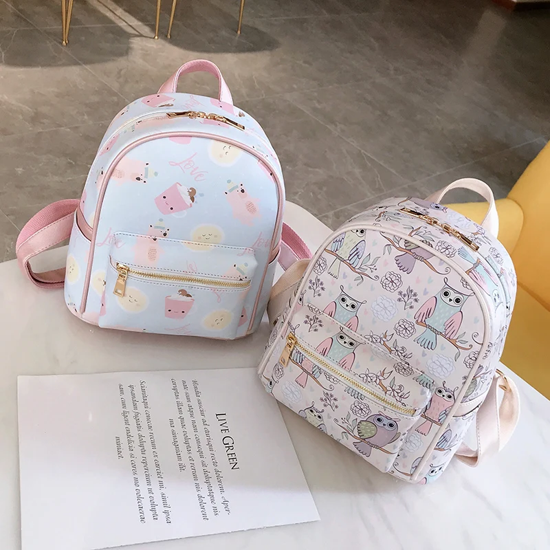 Рюкзаки с граффити для женщин из искусственной кожи Back Pack Дамский модный дорожный рюкзак для школьников-подростков девочек высокого качества