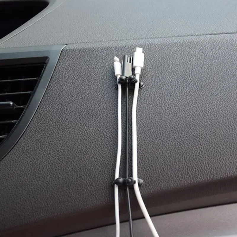 8 шт. автомобильный крепежный кабель для управления наклейкой клейкий Настольный