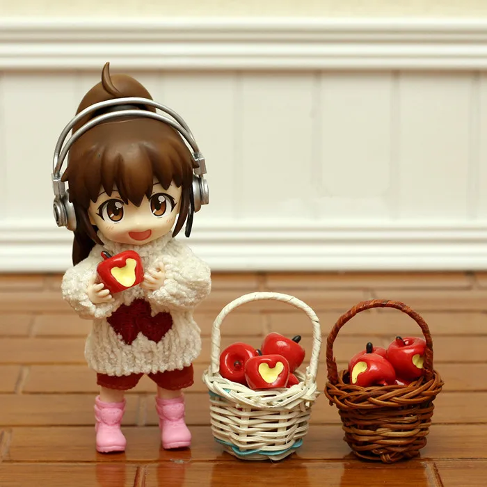 Маленькая корзина для еды 1/8 1/12 BJD куклы Blyth DAL LICCA AZONE OB аксессуары реквизит