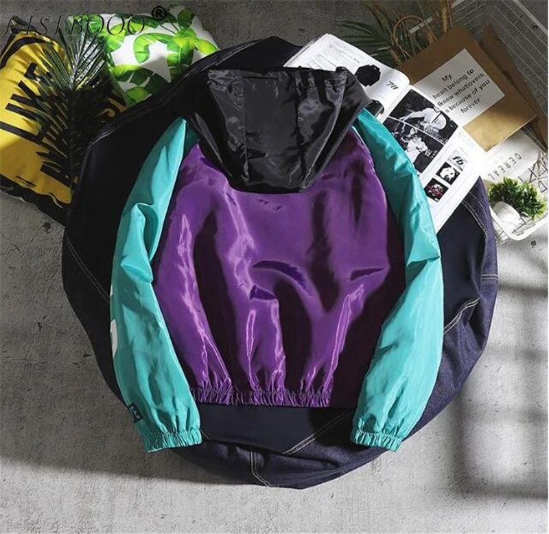 

LISIBOOO Mens Jacket Spring Autumn New Casual Jacket Mens Slim Fit Hooded Jacket Bomber Jacket Men Windbreaker Jacket