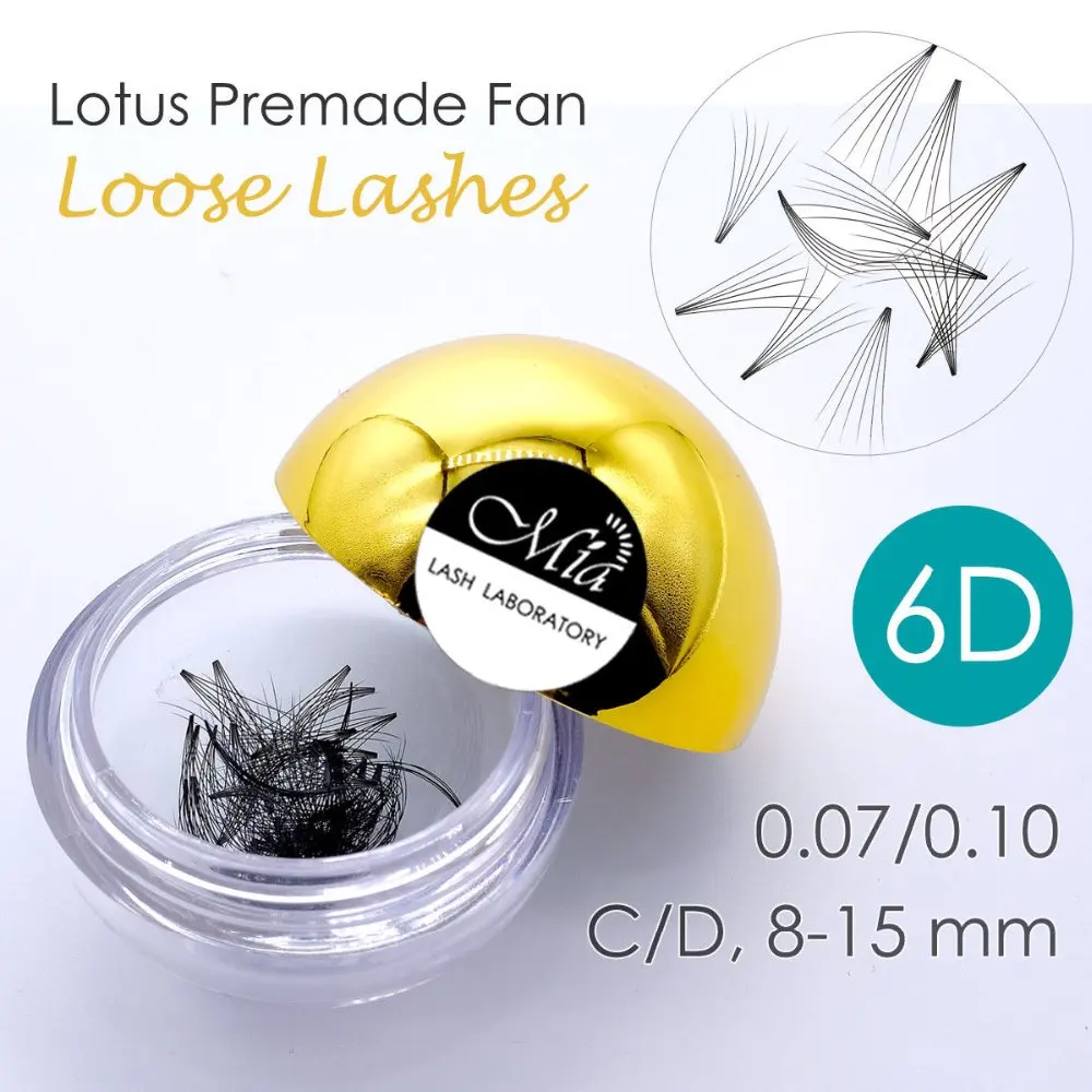 

[6D 0,07 C/D 80 вентиляторов в каждом] Lotus предварительно изготовленные 6D объемные ресницы, приблизительные частицы, раздвижные ресницы от исслед...