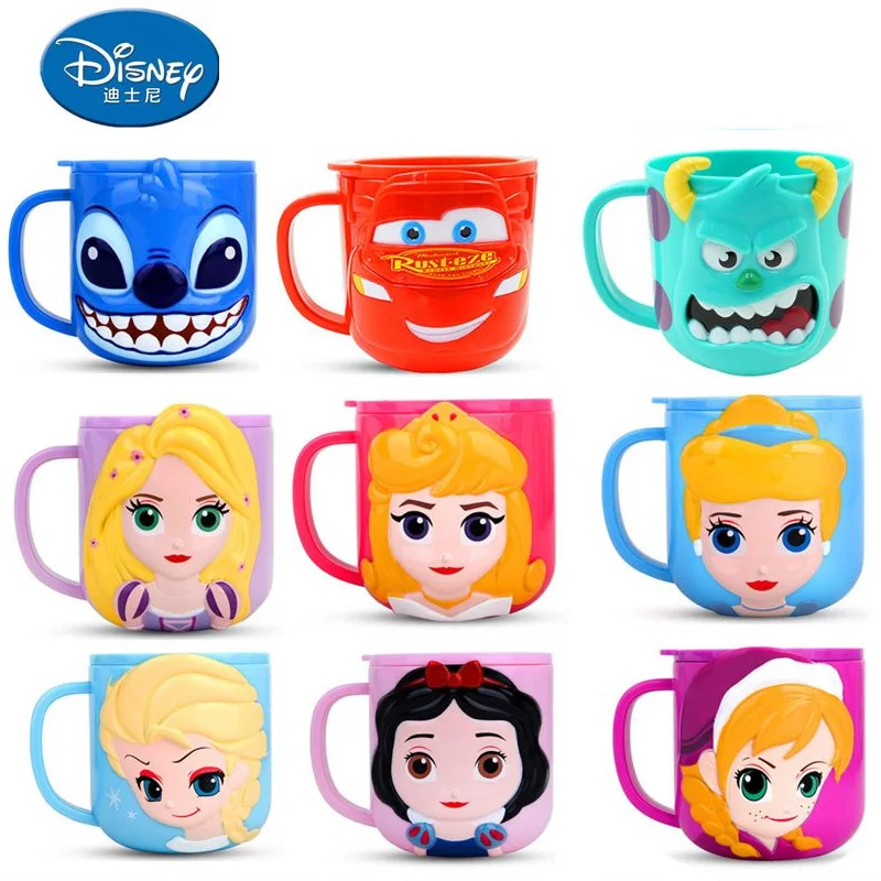 Disney детские чашки безопасный ABS животное Милый ребенок посуда для питья с ручкой