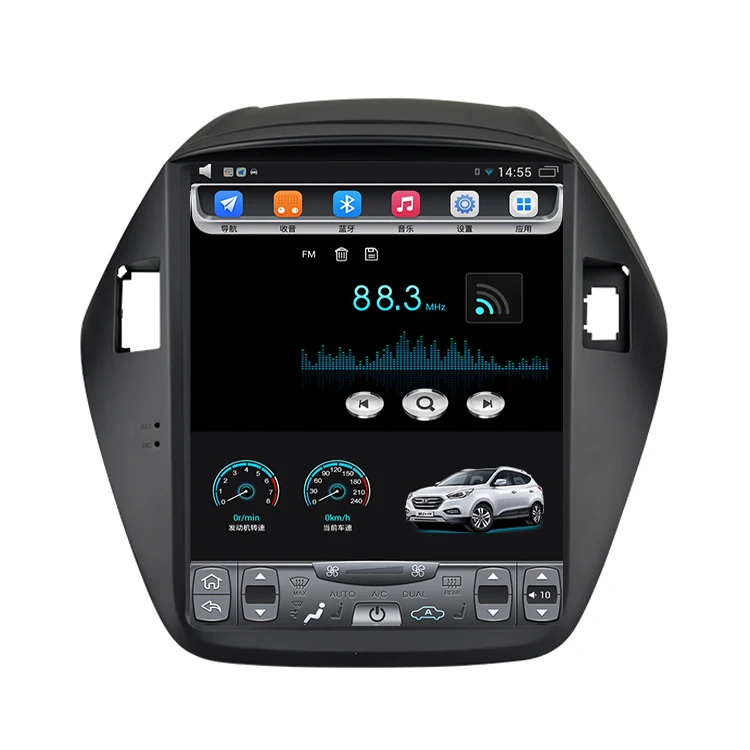 2010-2017 Tucson ix35 10 4 дюймовый вертикальный сенсорный экран Android автомобильный