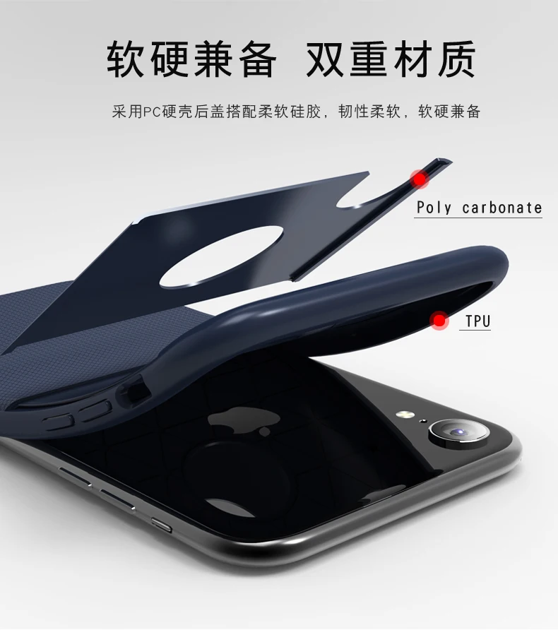Противоударный защитный чехол для iphoneXR (6 1 дюйма) полностью защищающий Жесткий