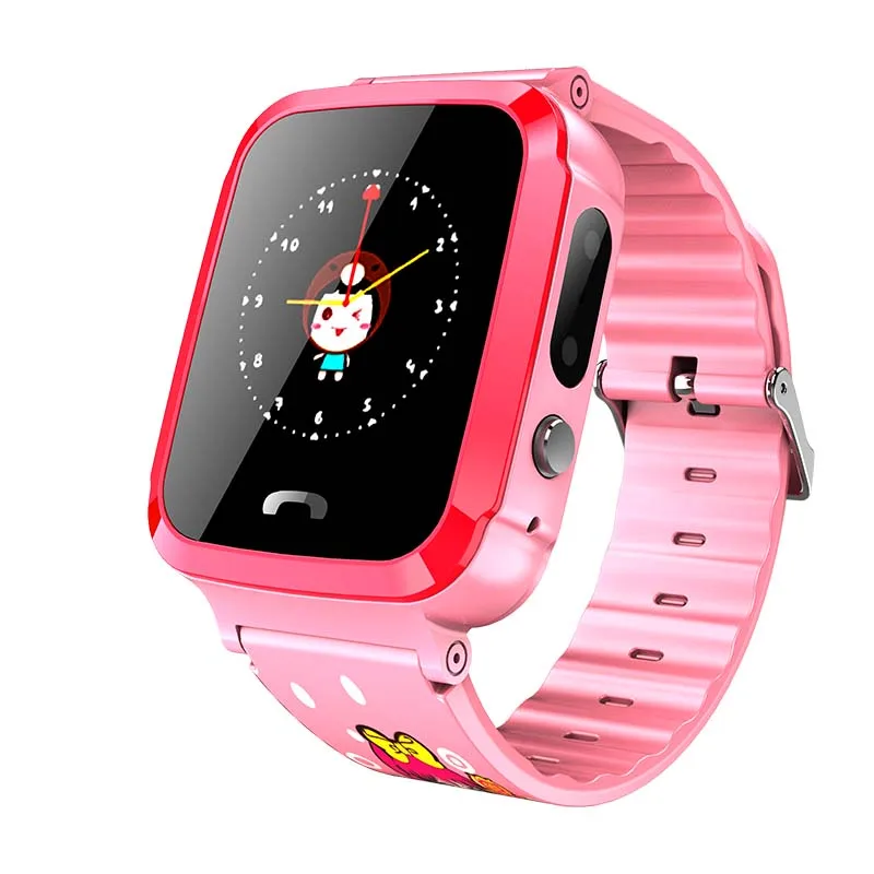 GPS Смарт часы с камерой IP67 водонепроницаемый фонарик SOS Вызов местоположение