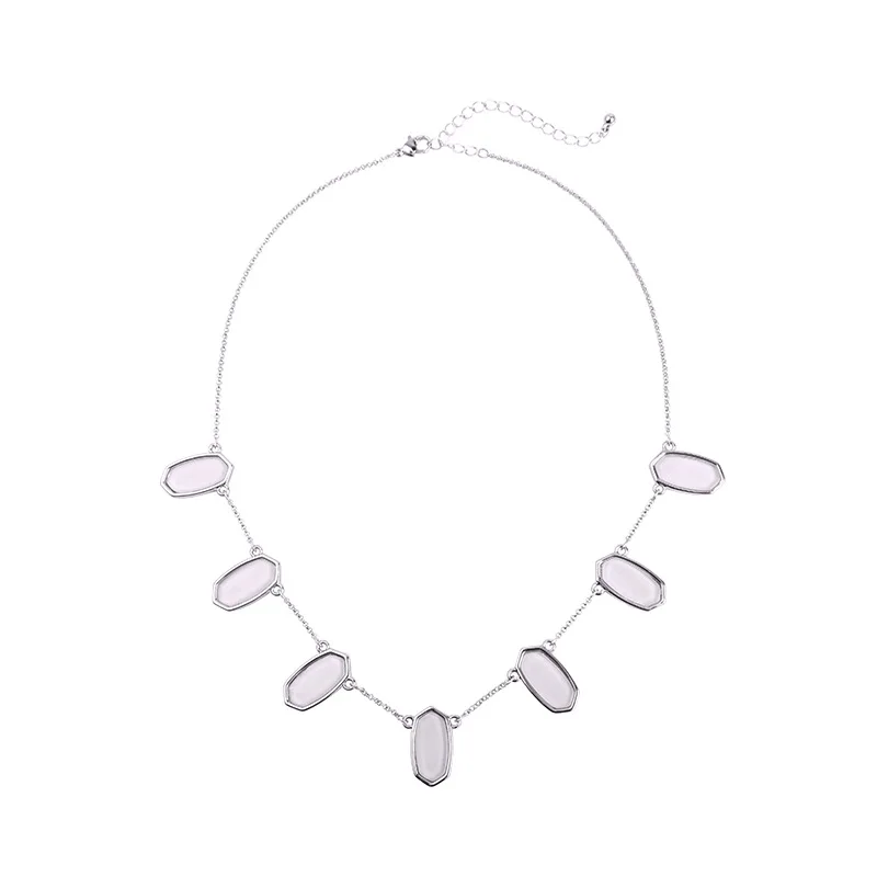 ZWPON Brand Designer Oval Abalone Shell Bubble Bib Necklace for Women Fashion 2019 KS Statement Wholesale | Украшения и
