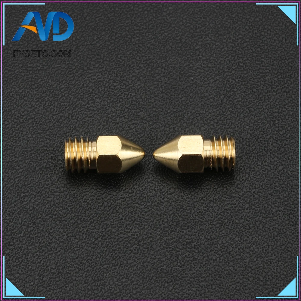 

New Arrival Zortrax M200 Nozzle 0.4mm For Brass / Stainless Steel Bore 3.5mm Screw Thread M6 Print Head For 3D Printer