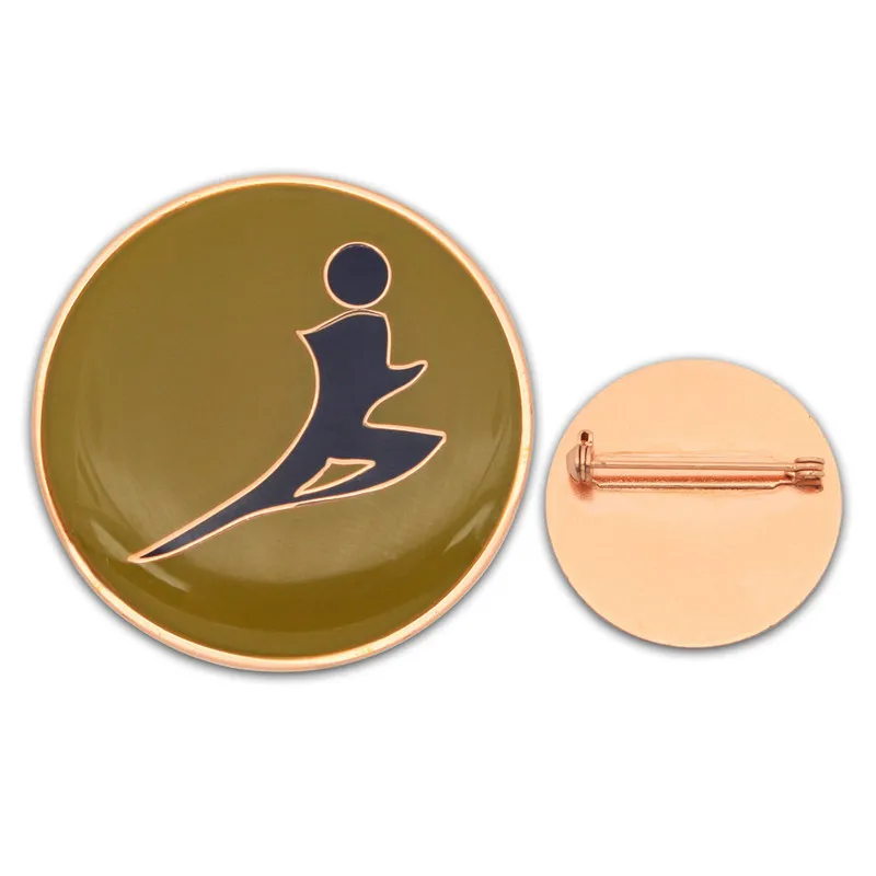 Эпоксидная печать дешевые круглые значки из цинкового сплава - Цена: 6588.97