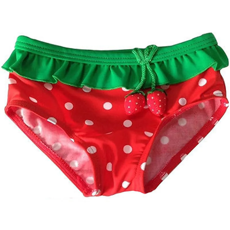 Купальный костюм для маленьких девочек с очаровательной клубничкой комплект из