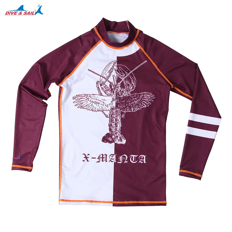 Мужская рубашка с длинным рукавом для серфинга каноэ весло занятий спортом