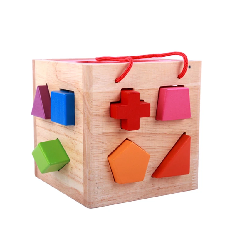 New Colorful Shape Puzzle Set Wooden Toy Educational Baby for Children Learning Developing Toys | Игрушки и хобби