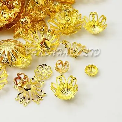 

Brass Bead Caps, Mixed Shape, Golden, 5~29x1~18mm, Hole; 0.5~2.5mm