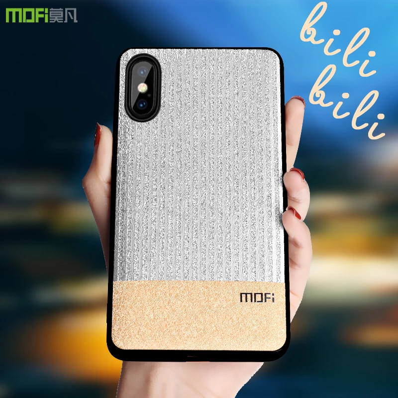 Mofi для iphone X чехол Крышка корпуса ля iphone x Блестящий Золотой для iphone X чехол
