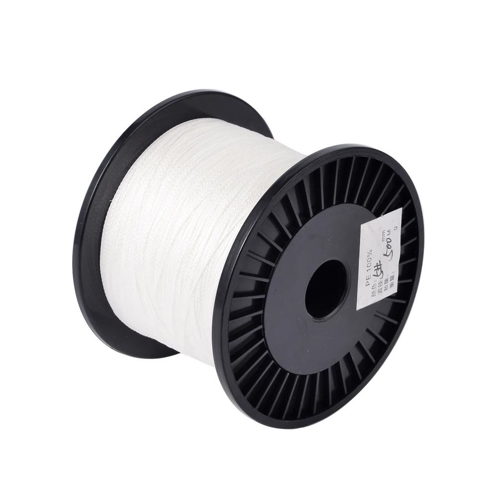 500 м/рулон белой рыболовной проволоки сверхпрочная мультифиламентная плетеная