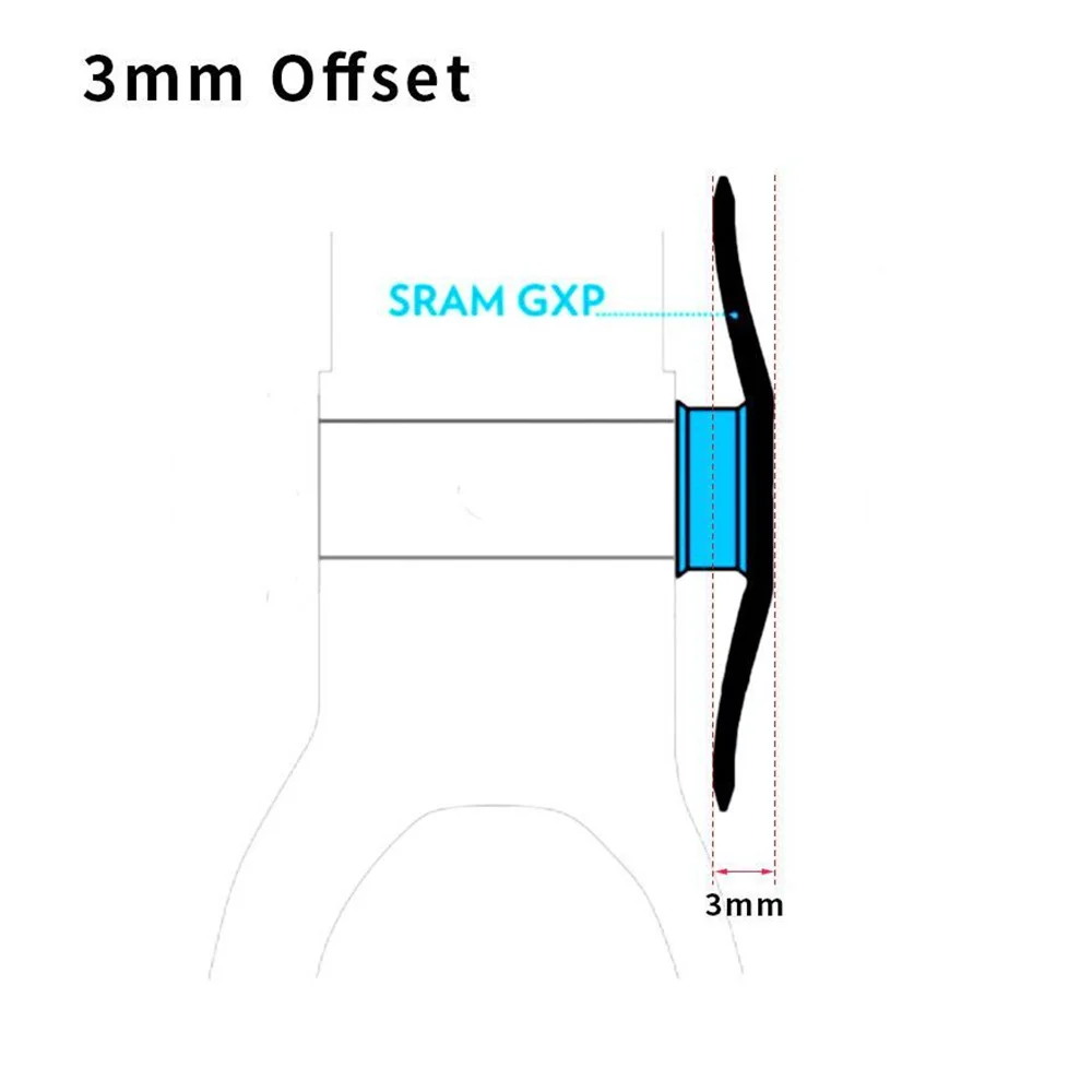 Проходное Quest GXP MTB овальное узкое широкое кольцо для горного велосипеда 32 T 38 3mm SRAM