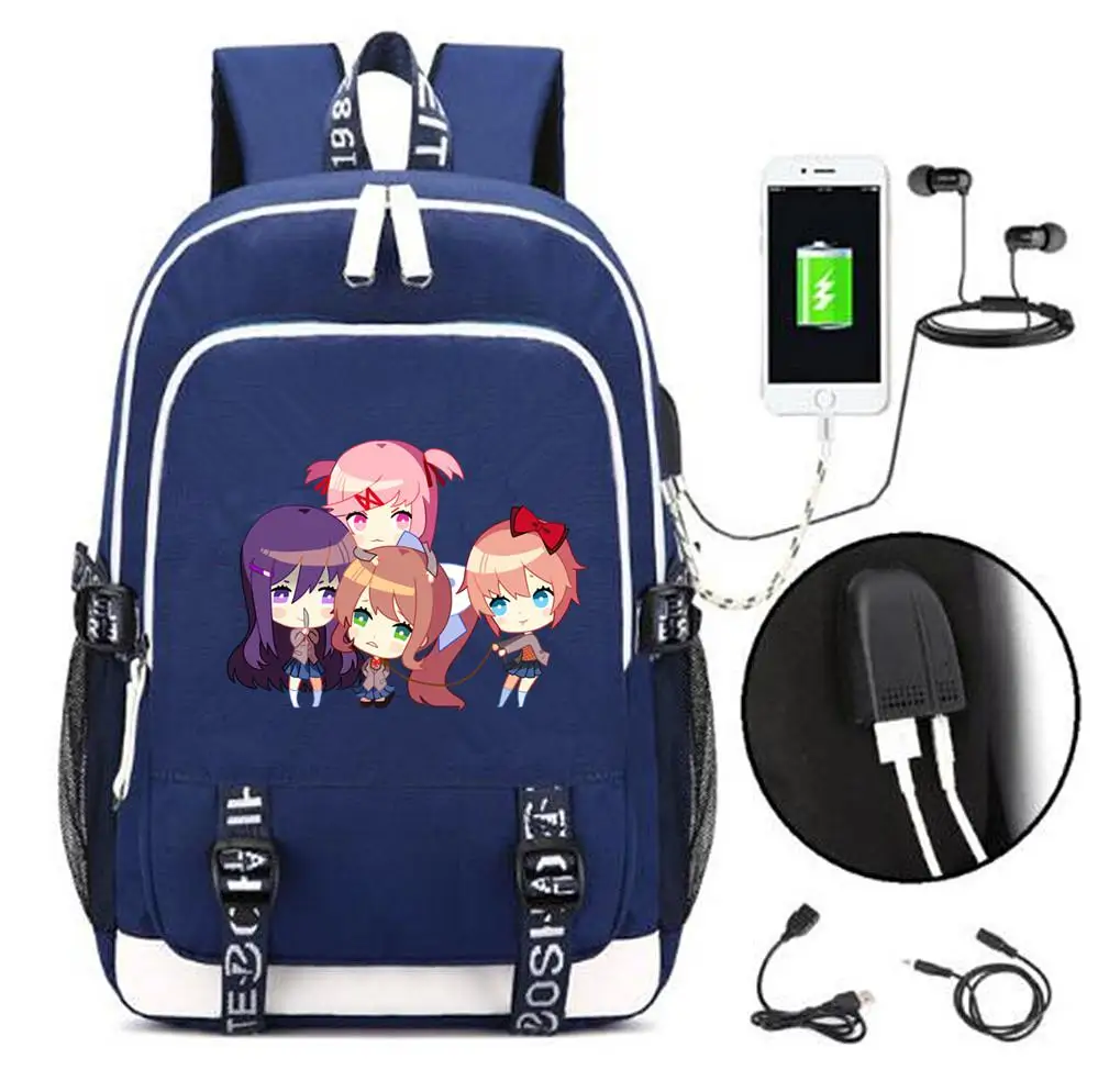 Новинка, Doki, Клубные рюкзаки monika, usb зарядка, для мужчин, wo, мужской рюкзак сумка через плечо, школьная сумка, дорожная сумка для ноутбука, рюкзак - Цвет: 12