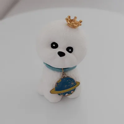 Милая Bichon Frise декоративная собака для автомобиля украшения интерьера приборной