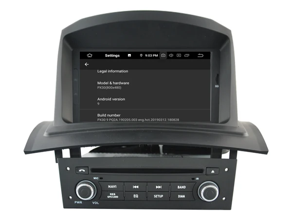Четырехъядерный Android 9 0 автомобильный dvd-плеер для RENAULT Megane II аудио мультимедиа gps