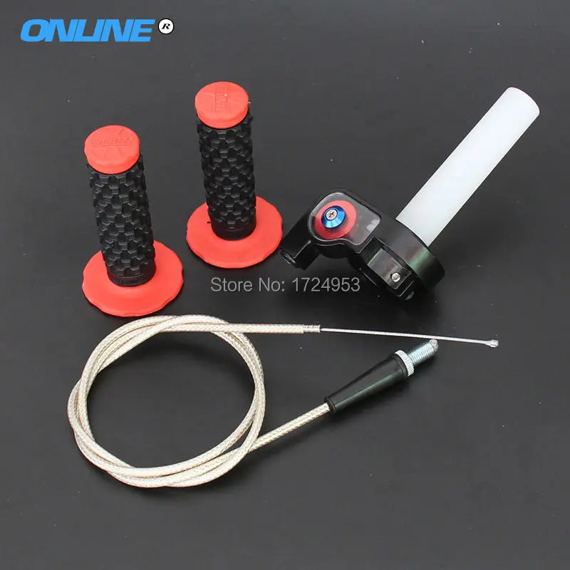 Ручки и алюминиевые прокладки для дроссельной заслонки мотоцикла мотокросса