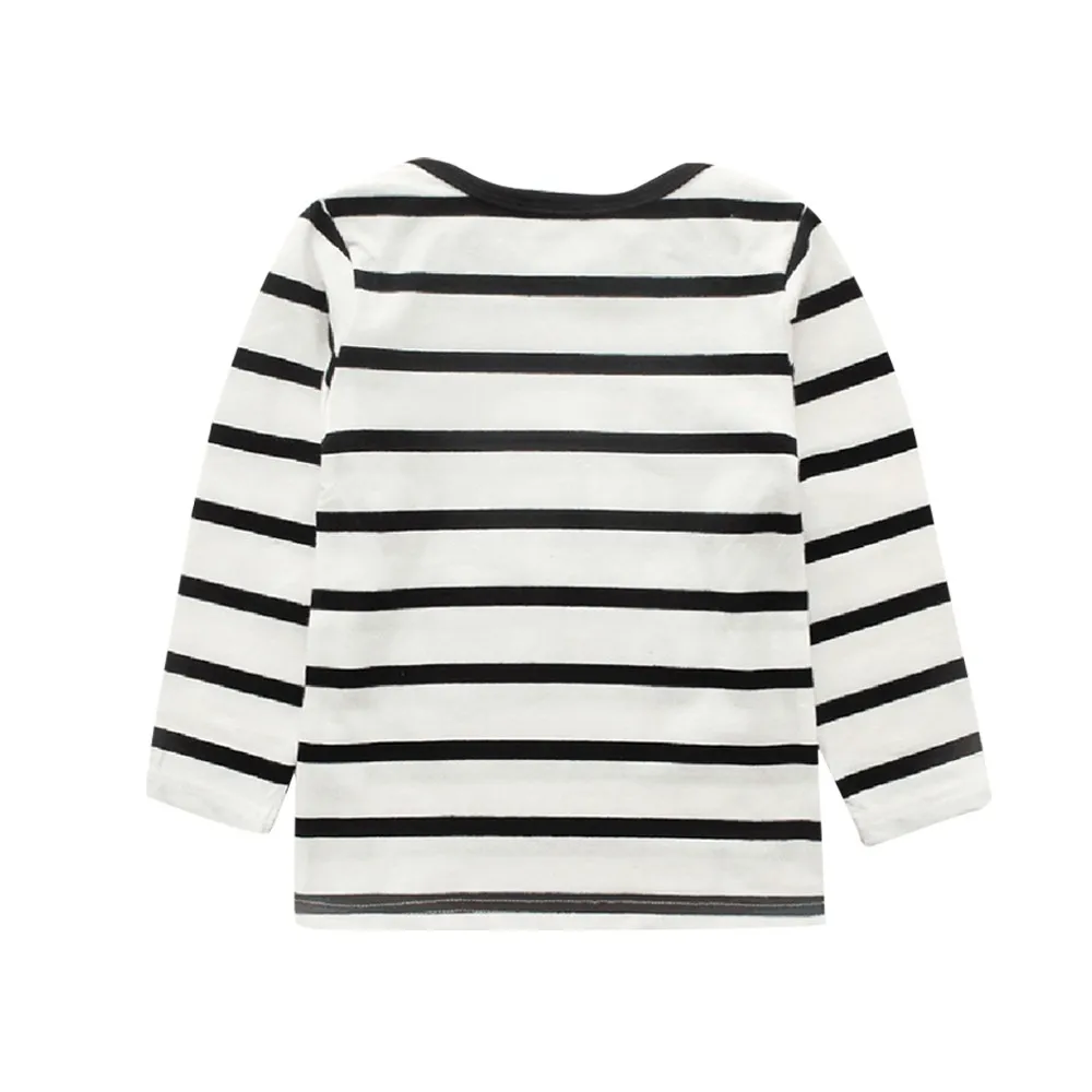 Модная детская одежда для маленьких мальчиков 2018 блузка с длинными рукавами и