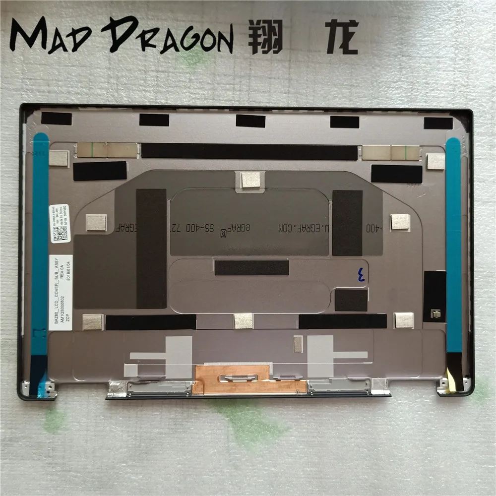 MAD DRAGON бренд ноутбук 2-в-1 ЖК-дисплей задняя крышка верхней оболочки Экран крышки для Dell XPS 13 9365 BAZ80 AM1QS000502 0NMVR2 NMVR2