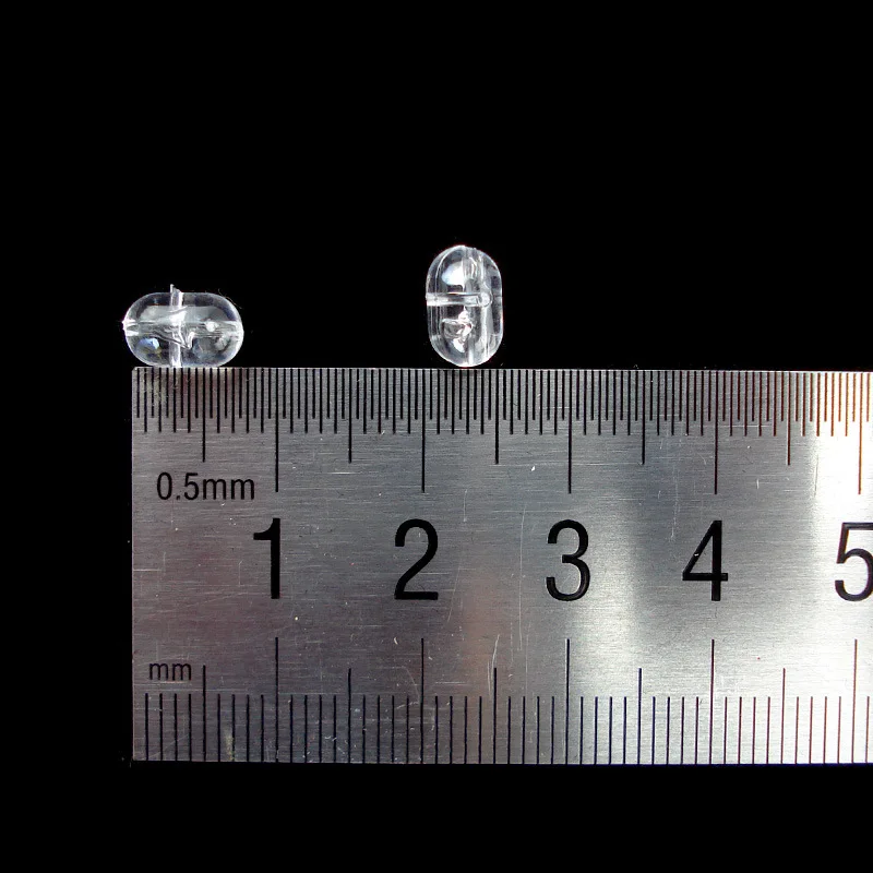 100 шт. овальные жемчужные рыболовные бусины с отверстием для Креста пластиковые