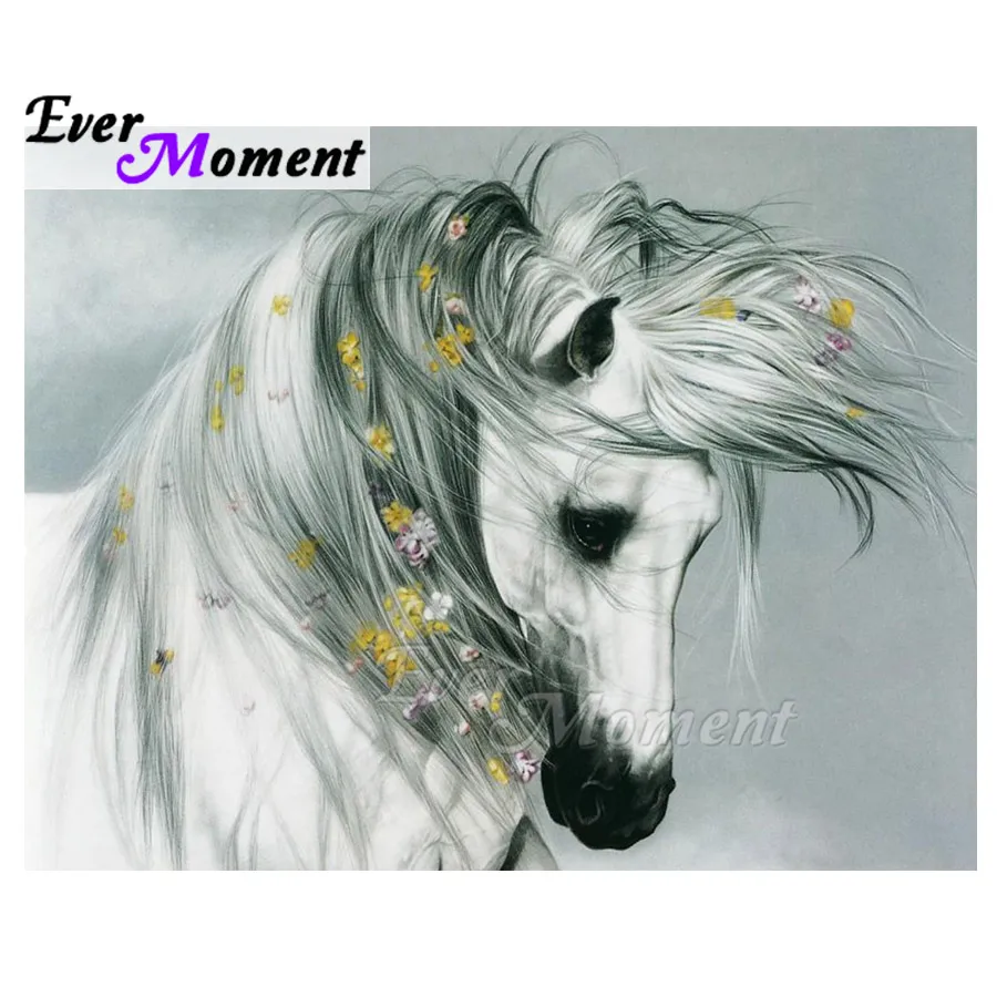 Алмазная живопись с изображением лошади 5D | Дом и сад