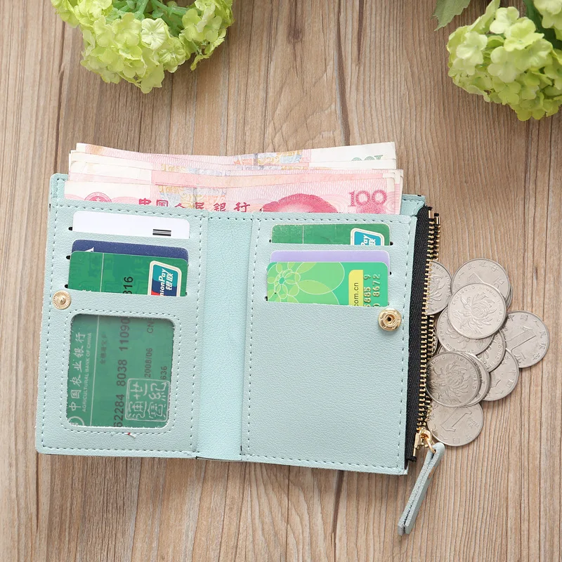 Хит продаж женский клатч 2018 новый кошелек из искусственной кожи короткий на