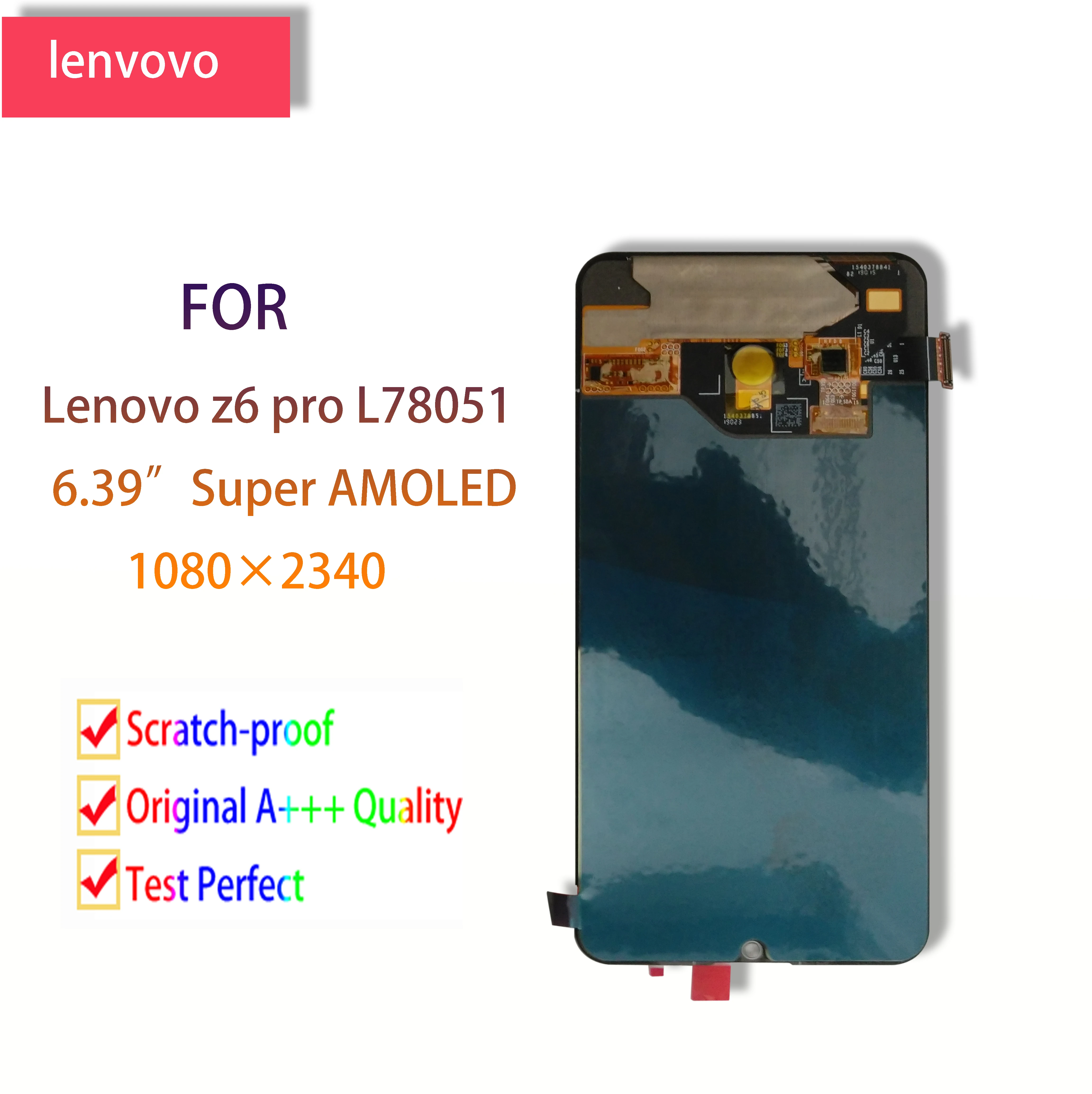 Инструменты для ремонта + ЖК-дисплей 6,39 дюйма для Lenovo z6 pro L78051 ЖК-дисплей в сборе + сенсорный экран Digitzer ремонт панели стекло